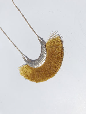 Crescent Tassel - Long Necklace